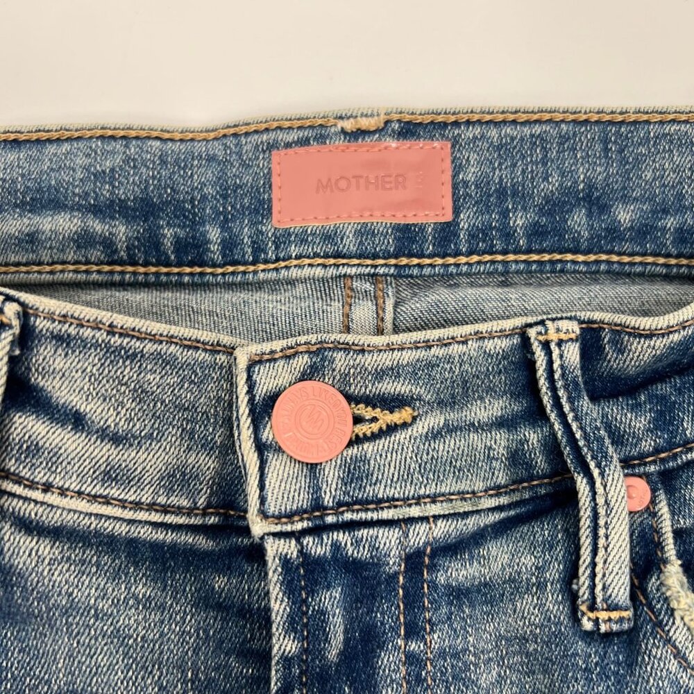 MOTHER Blue Rascal Ankle Fray Jeans | Size 26 - Picture 8 of 12